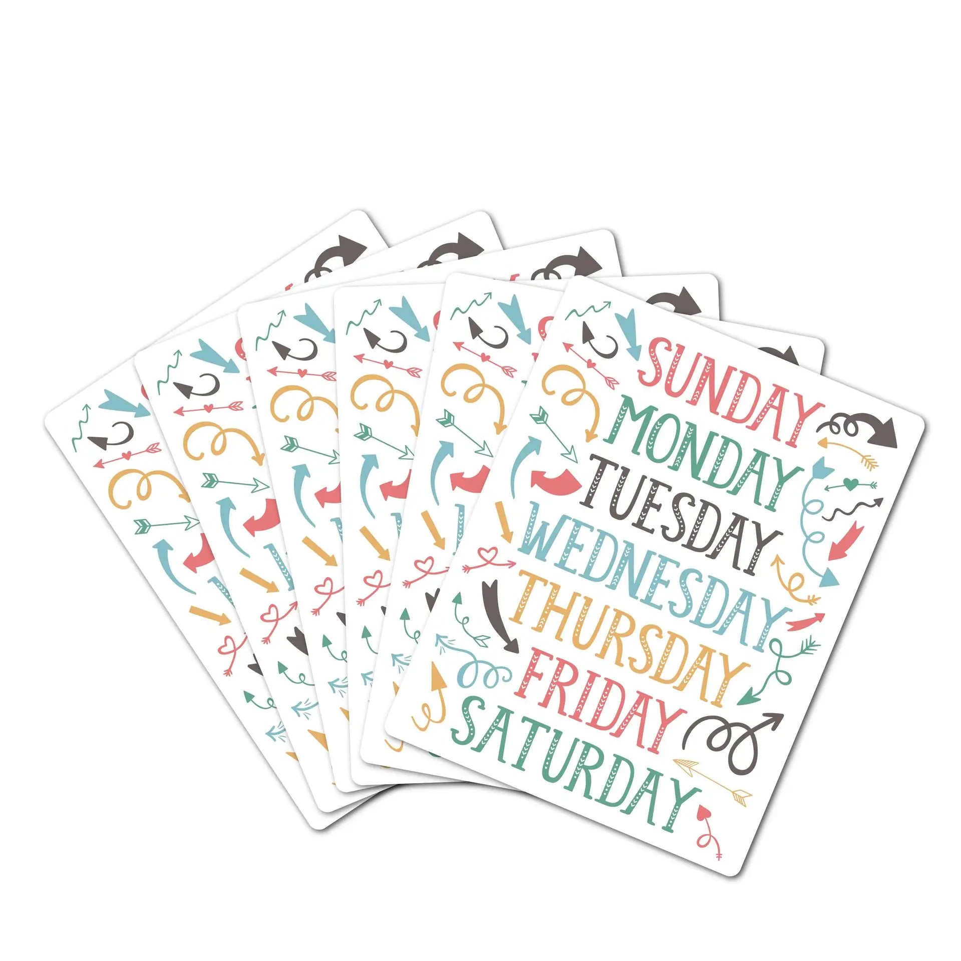 Weekly Planner Stickers Kiss Cut Stickers in Sheet for Decorative Scrapbook Daily Planner Kit Sticker Sheet