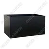 Black Rectangular Planter With Artificial Plants Modern Home Garden Decorative Flower Pot
