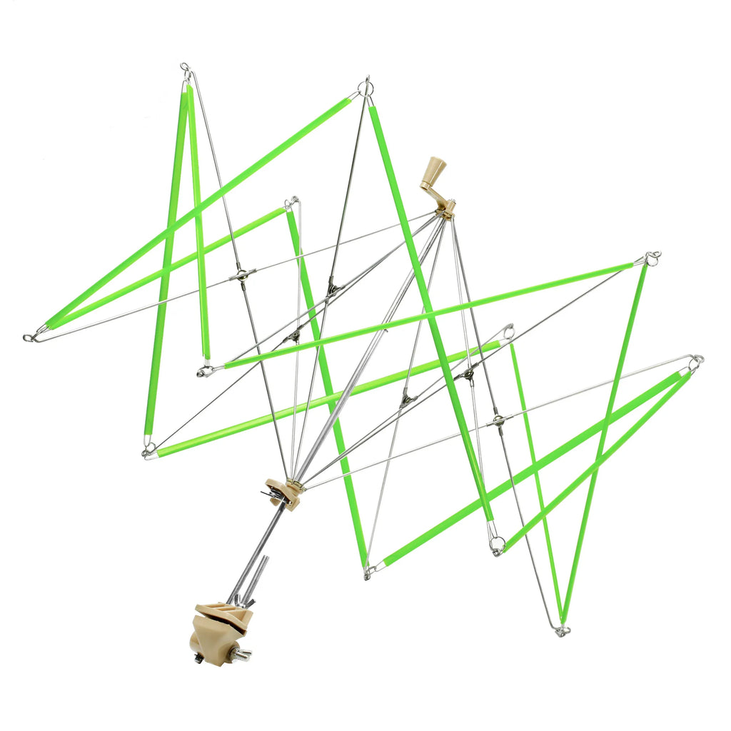 Hand-Operated Patchwork Thread Winder Knitting Umbrella Swift Wool Yarn String Winder Holder for Crochet And Stitch Craft