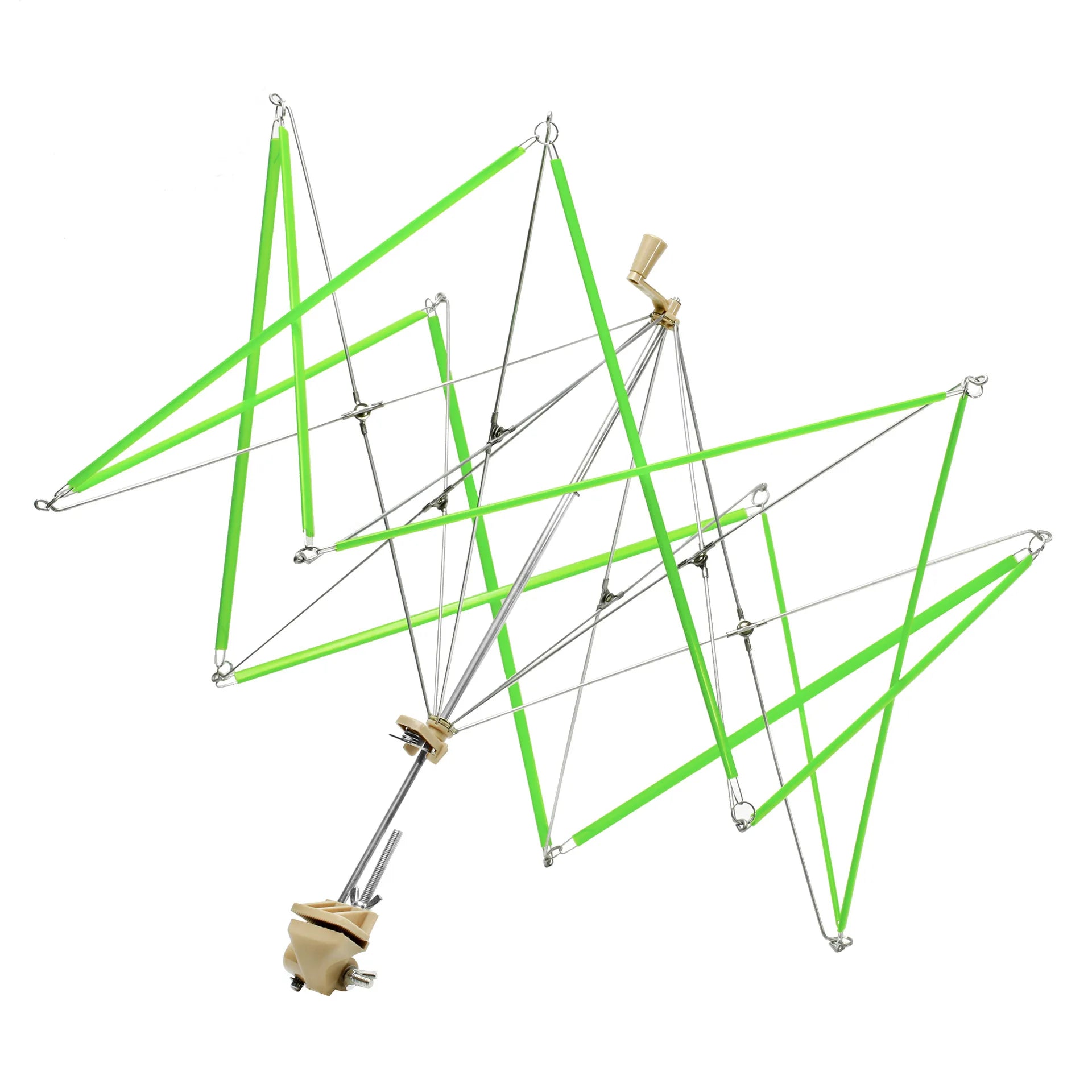 Hand-Operated Patchwork Thread Winder Knitting Umbrella Swift Wool Yarn String Winder Holder for Crochet And Stitch Craft