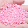 Hot Sale 1000pcs 12mm AB Colors Glue on Resin Half Round Flatback Beads for Clothes Dresses DIY Crafts Scrapbook Decoration