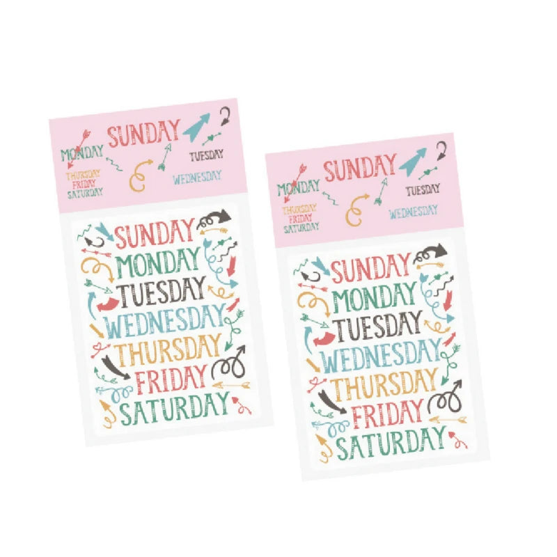 Weekly Planner Stickers Kiss Cut Stickers in Sheet for Decorative Scrapbook Daily Planner Kit Sticker Sheet