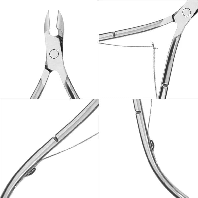 Professional Stainless Steel Straight Beauty Nail Cuticle Trimmer Nippers Cutter Clippers Remover Durable Durable Scissors