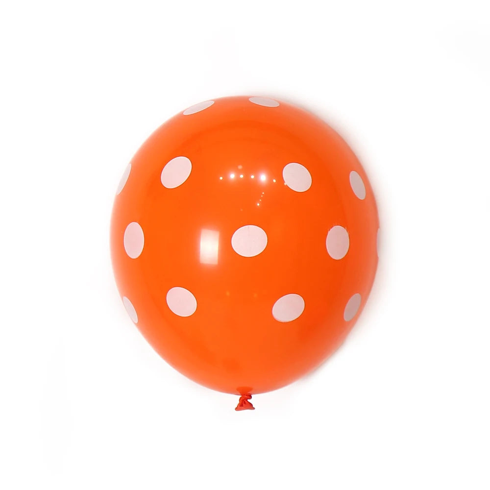 100pcs/bag China Supplier Wholesale Lucky Stuffing Spot 12 Inch  Latex Balloons Different Dot Latex Balloon