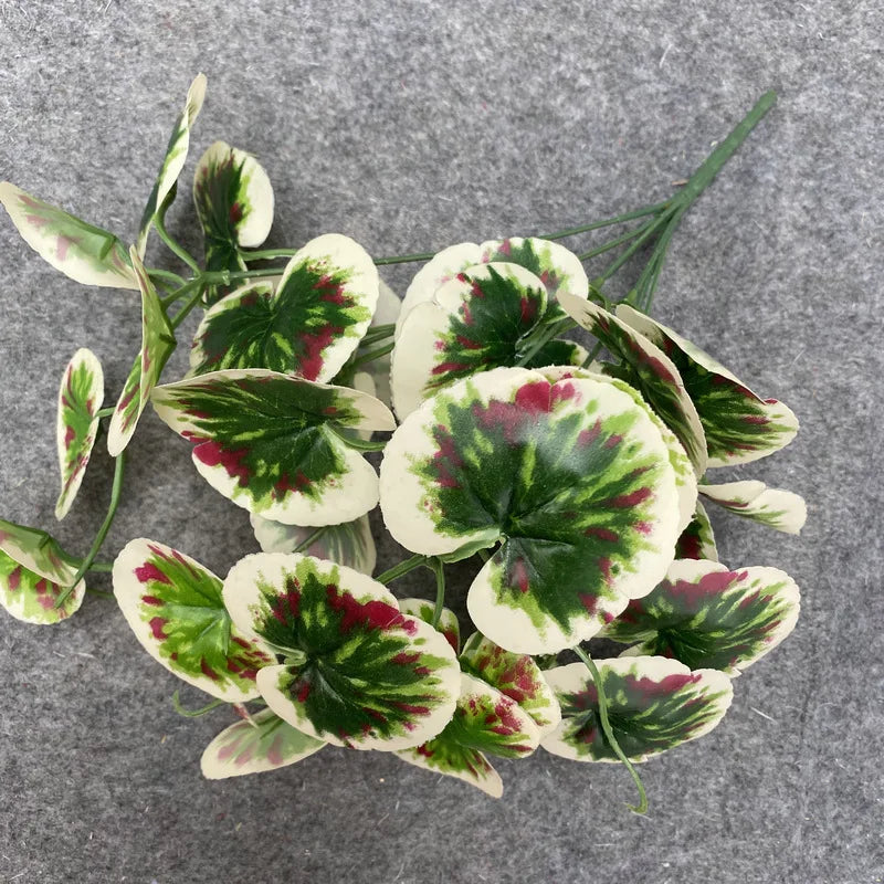 Artificial Plants Branch Artificial Ivy Leaf Artificial Green Leaves Fake Greenery Plants Fork for Home Office Party Decor