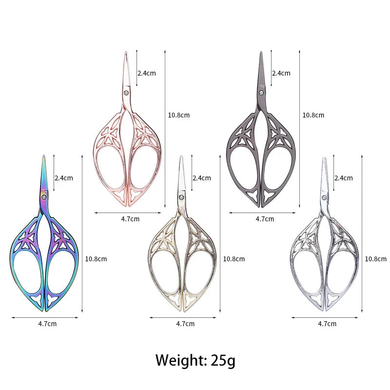 Fast Shipping High Quality Embroidery Scissors Openwork Pattern Vintage Scissors for Needlework Sewing
