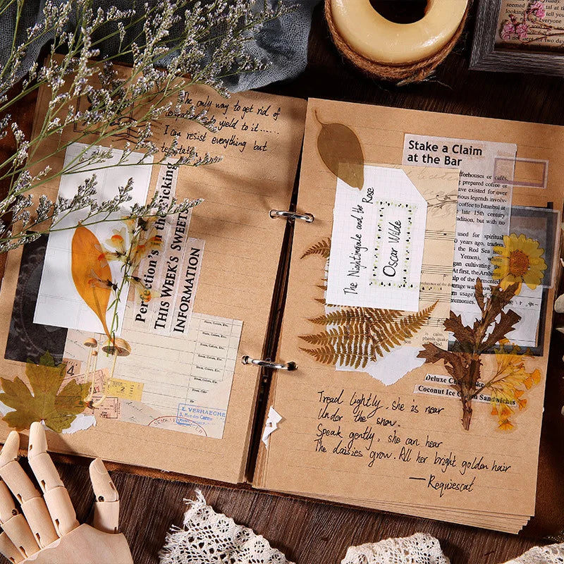 40 Pcs/pack Pretty Flower Series PET Stickers Waterproof Scrapbook Netbook Sticker Student Favor Factory Directly