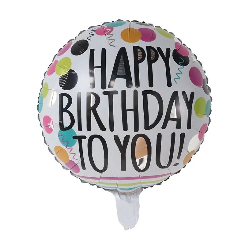 10pcs 18inch Happy Birthday Balloons Baby Shower Balloon Happy Birthday Party Decoration Foil Globos