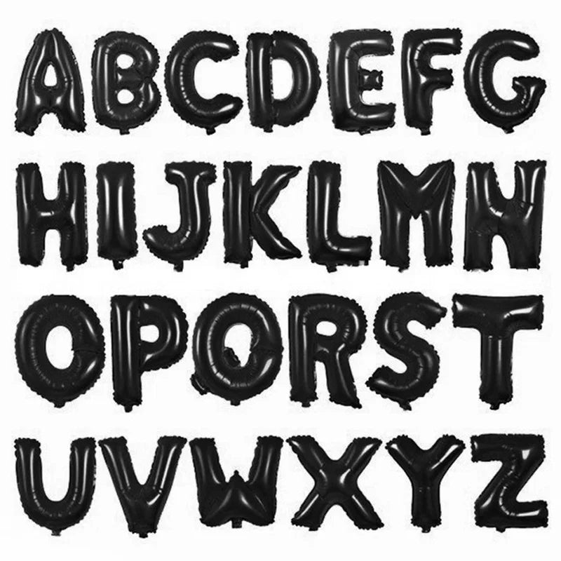 Happy Birthday Party balloons 16inch Wedding decorations Alphabet Foil Letter balloon kids baby shower girl Name Balls supplies