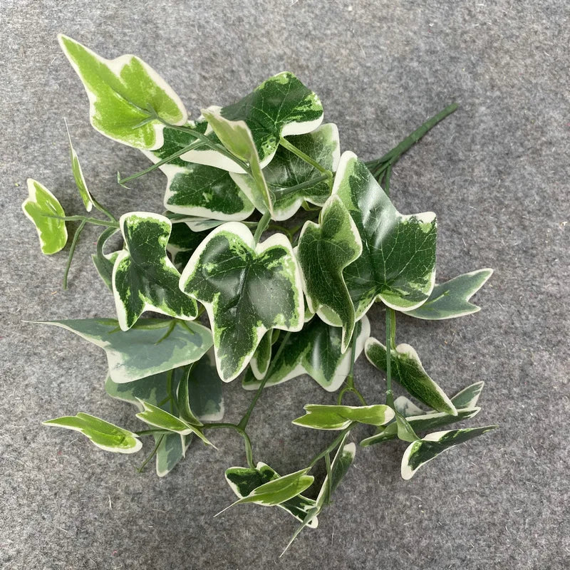 Artificial Plants Branch Artificial Ivy Leaf Artificial Green Leaves Fake Greenery Plants Fork for Home Office Party Decor