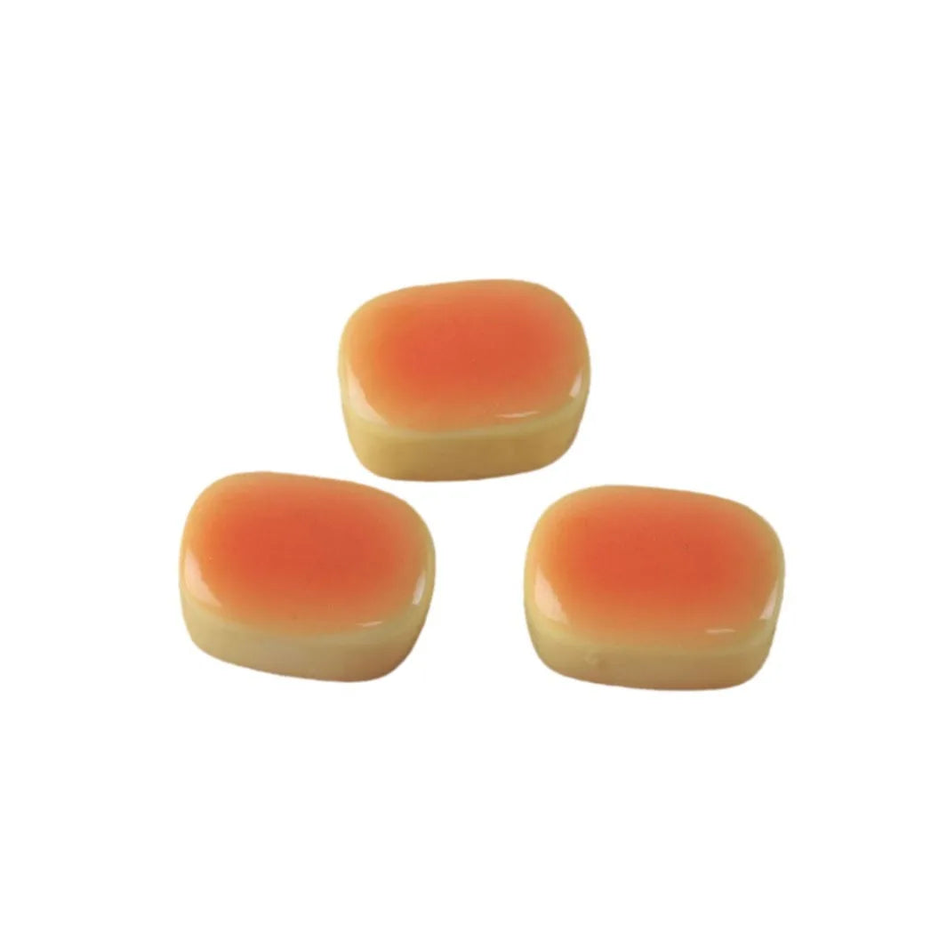 100Pcs Simulation Bear Egg Tart Bread Resin Cute Cabochons Scrapbook Craft DIY Jewelry Making Miniature Dollhouse Accessories