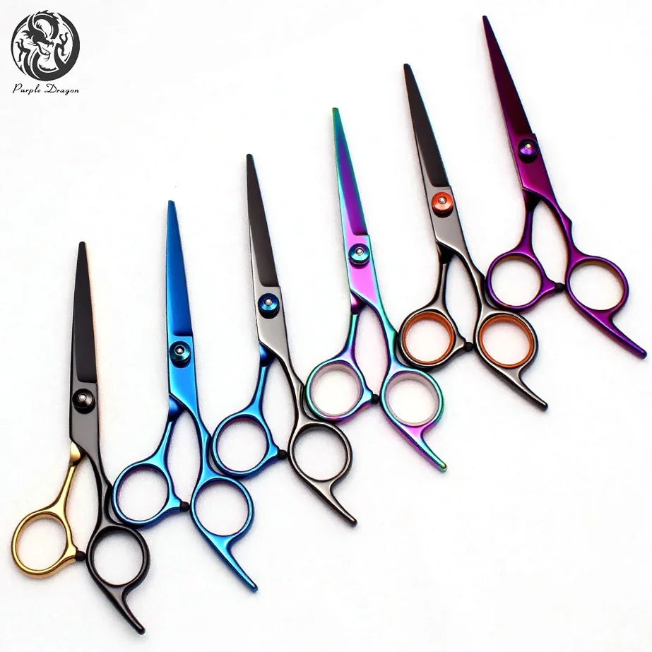 6 Inch Professional Hair Scissors Stainless Steel Sharp Blades Ergonomic Handle for Salon Barber Home Haircut Stylist Tool 1001