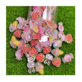 100Pcs Cute Cartoon Rabbit Strawberry Candy Ice Cream Resin Flat Back Cabochon Scrapbook Kawaii DIY Jewellery Charm Hair Bow Dec