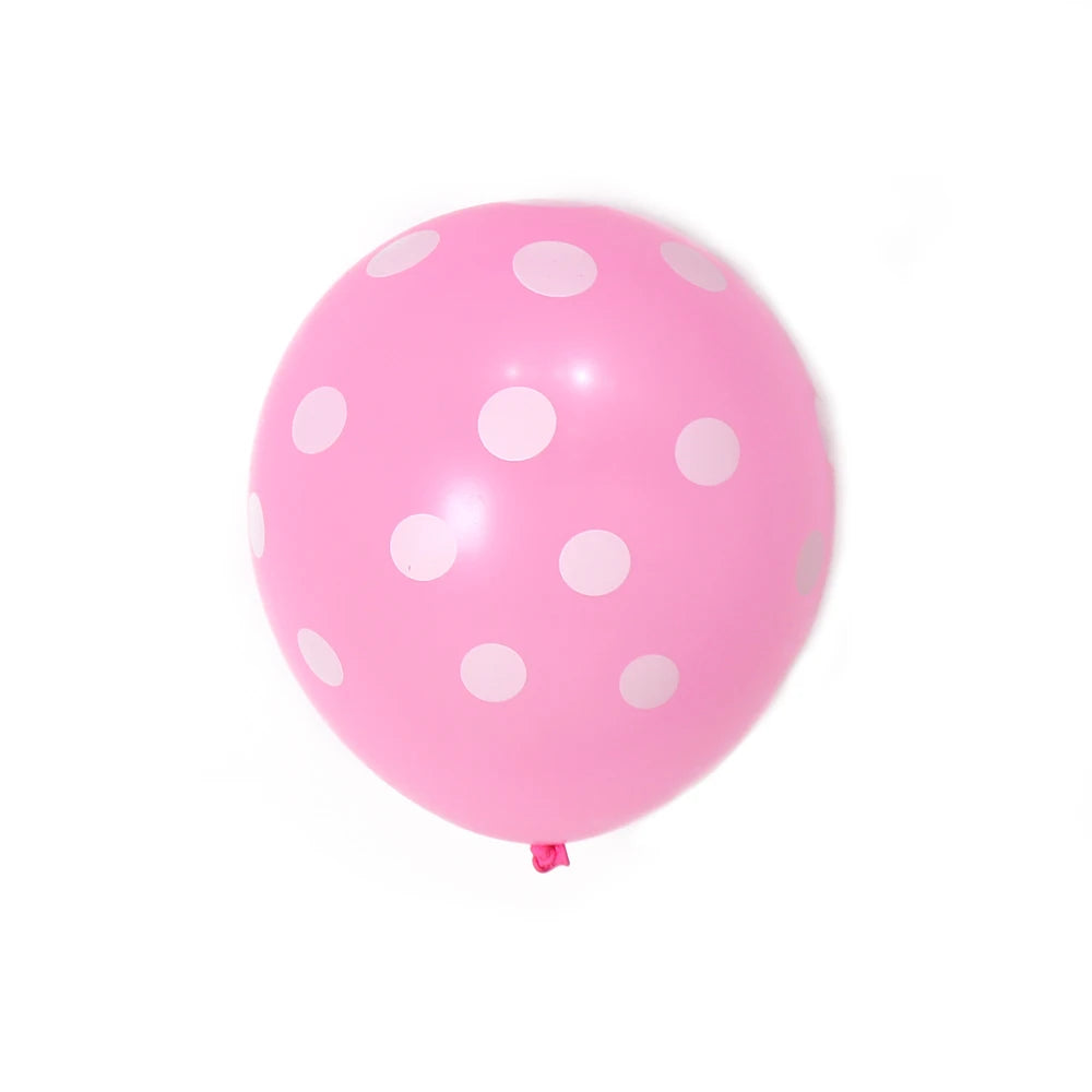 100pcs/bag China Supplier Wholesale Lucky Stuffing Spot 12 Inch  Latex Balloons Different Dot Latex Balloon