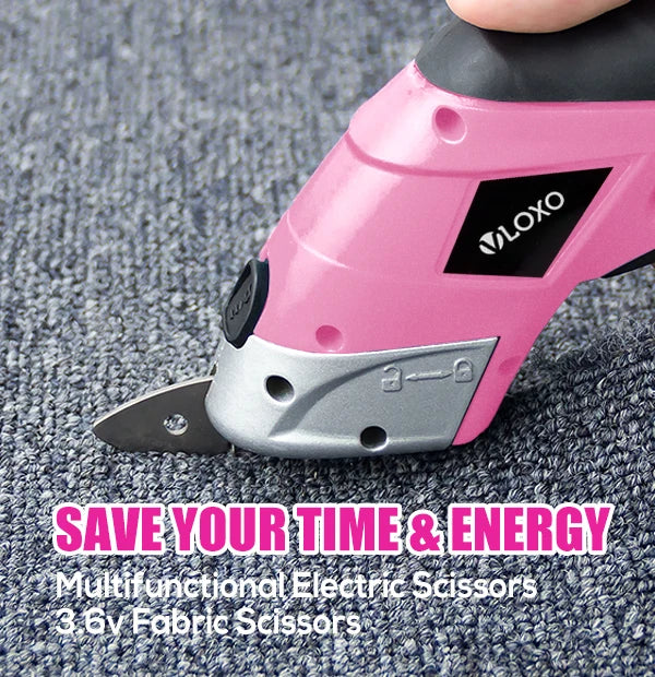 Multipurpose Cordless Tailor Sewing Paper Cutting Fabric Electric Scissors