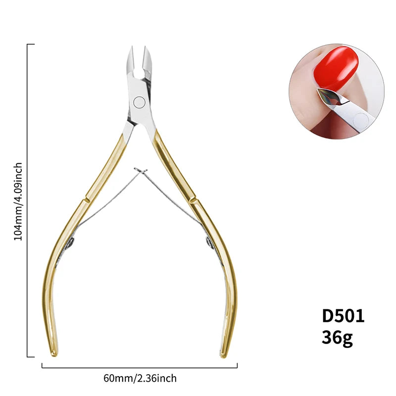 Professional Stainless Steel Straight Beauty Nail Cuticle Trimmer Nippers Cutter Clippers Remover Durable Durable Scissors