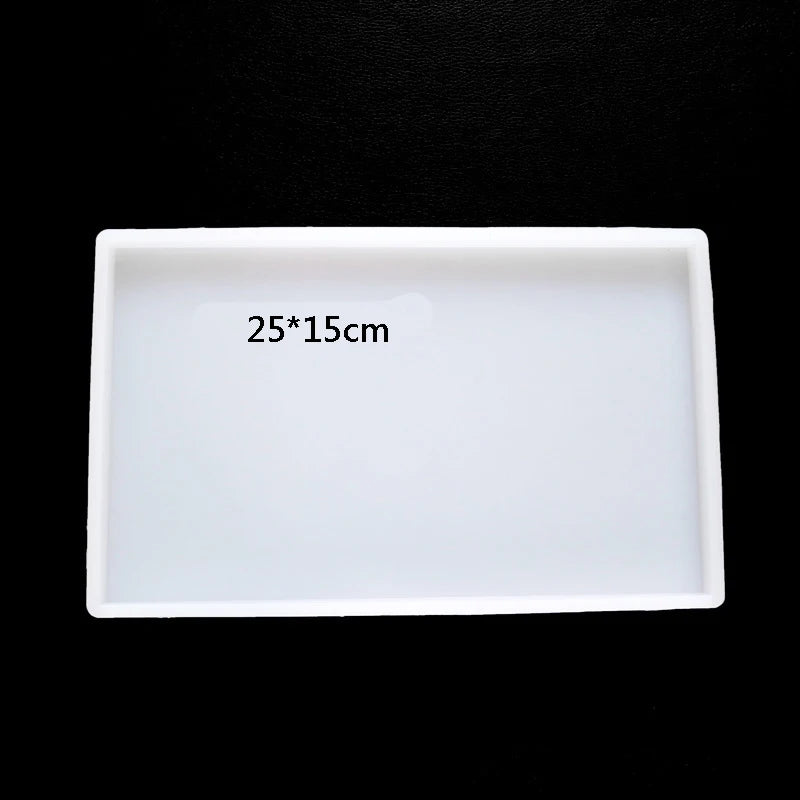 Super Big rectangle Square Coaster Silicone Mold Large Fluid Arts Coaster Making Epoxy Resin mold Crafts Make Your Own Coaster