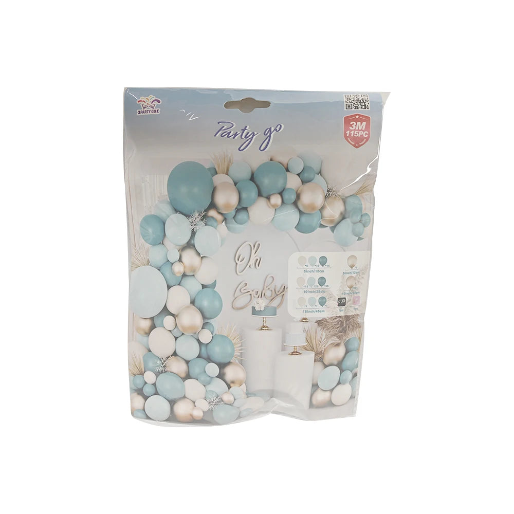 115PC LATEX BALLOON  ARCH KIT FOR WEDDING, BIRTHDAY,GRADUATION  DECORATION