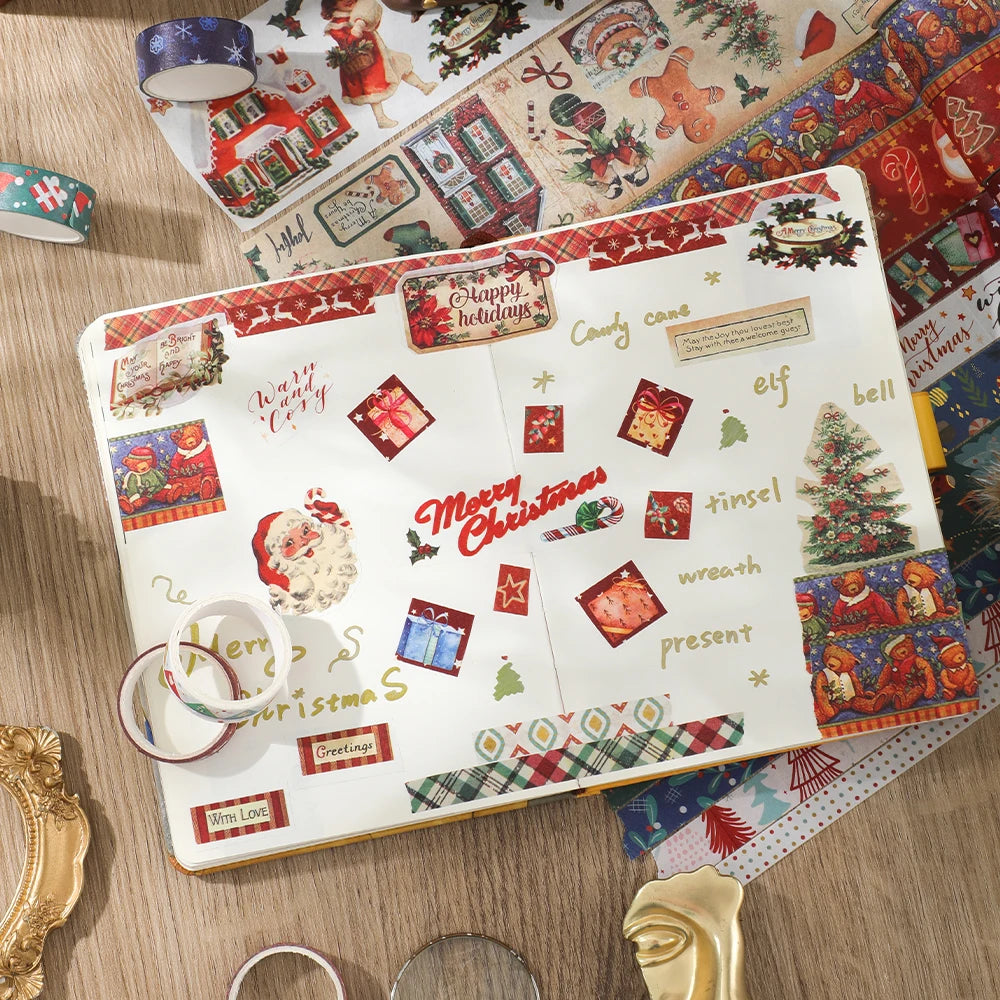 IMODA Stationery 20 Rolls Christmas Washi Tape Set Decorative Masking Tape for Scrapbook Journal DIY Art Craft Gift Wrapping
