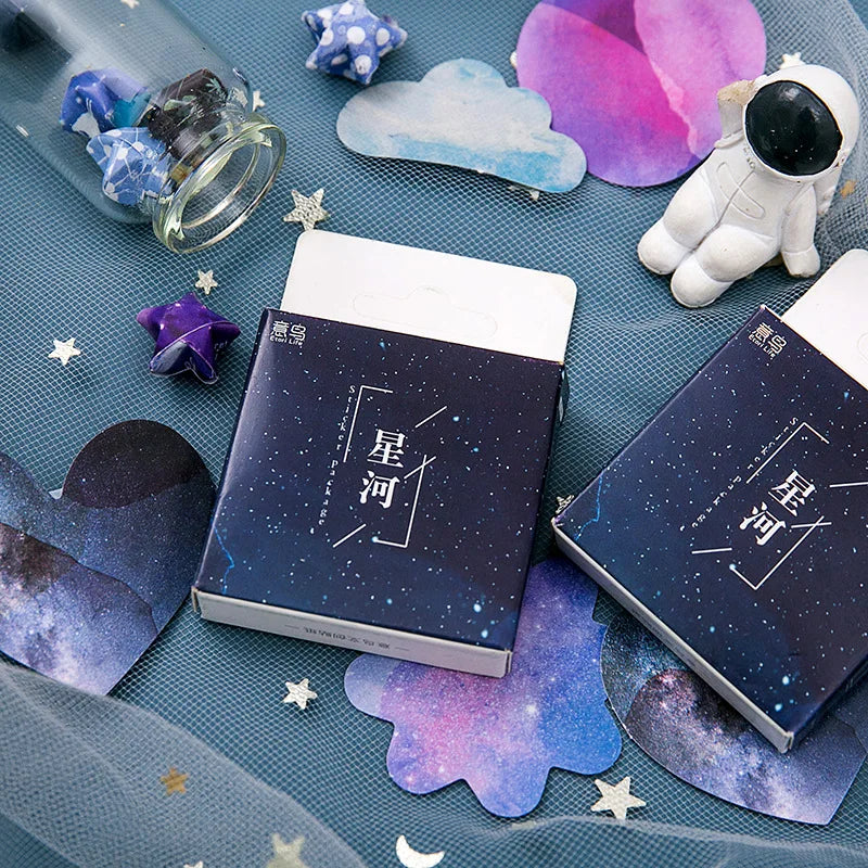 45pcs Per Pack Beautiful Star Mini Boxed Stickers Scrapbook Diary Sticker Notebook DIY Label Hot Sale Stationery