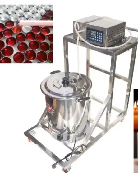 Semi Automatic Candle Wax Filling Machine for Soy/Paraffin/Gel/Bee/Hair/Sugar Wax Packaging Glass Candle Making Machinery