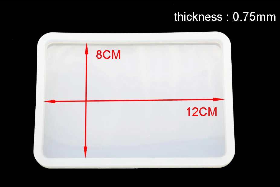 Super Big rectangle Square Coaster Silicone Mold Large Fluid Arts Coaster Making Epoxy Resin mold Crafts Make Your Own Coaster