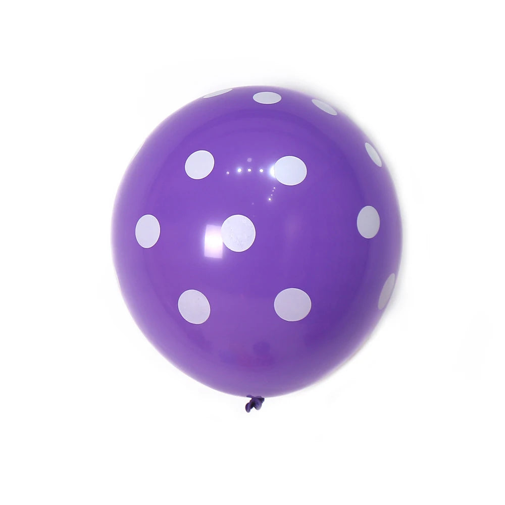 100pcs/bag China Supplier Wholesale Lucky Stuffing Spot 12 Inch  Latex Balloons Different Dot Latex Balloon