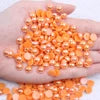 Hot Sale 1000pcs 12mm AB Colors Glue on Resin Half Round Flatback Beads for Clothes Dresses DIY Crafts Scrapbook Decoration