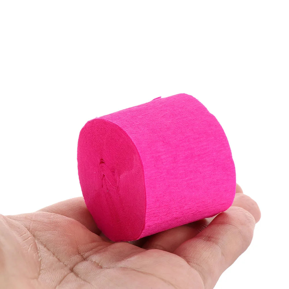 1 Roll 3.5cm*10m Decorative Origami Crinkled Crepe Paper Craft DIY Flower Make Wrapping Fold Scrapbooking Party Backdrop Decor