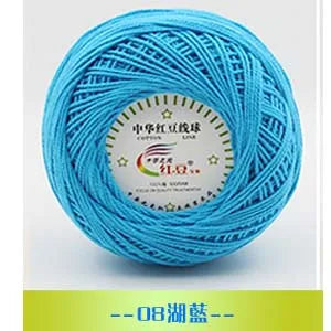 50g Worsted Middle Thin Lace Cotton Yarn Cotton Thread Crochet Thread for Hand Knitting Sewing Thread Width 1.5mm #5