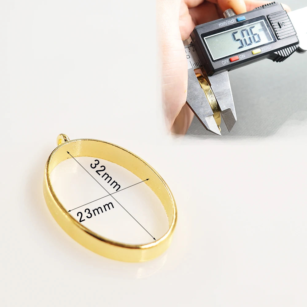 10pcs/lot  Vintage UV Epoxy Resin Metal Frame Pendant Frame Pendant DIY Making Resin Pendant Jewelry Accessories Finding