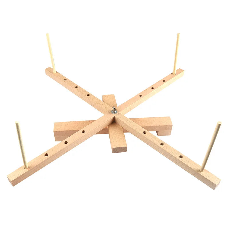 1 PCs Wooden Swift Yarn Winder String Wool Winder Holder Umbrella Hand-Operated Knitting Needle Yarn Craft Skein Winder Tools