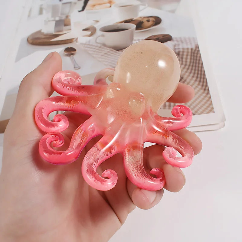 1 DIY Marine Octopus Epoxy Resin Mold, Animal Silicone Resin Mold, Suitable for DIY Craftsmanship, Resin Casting, Gypsum