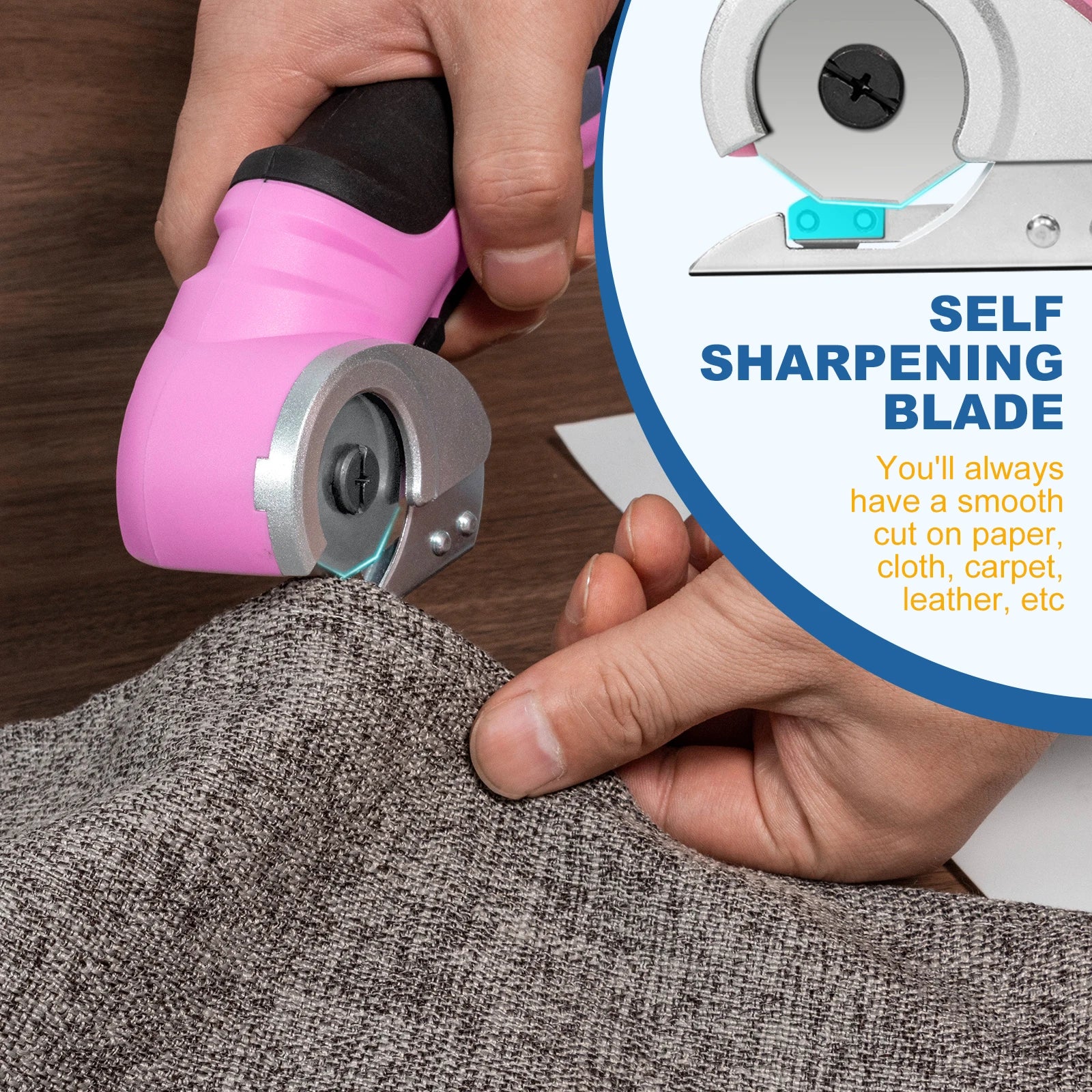 VLOXO High-Efficiency Electric Fabric Scissors for Textile Cutting in Garment Manufacturing