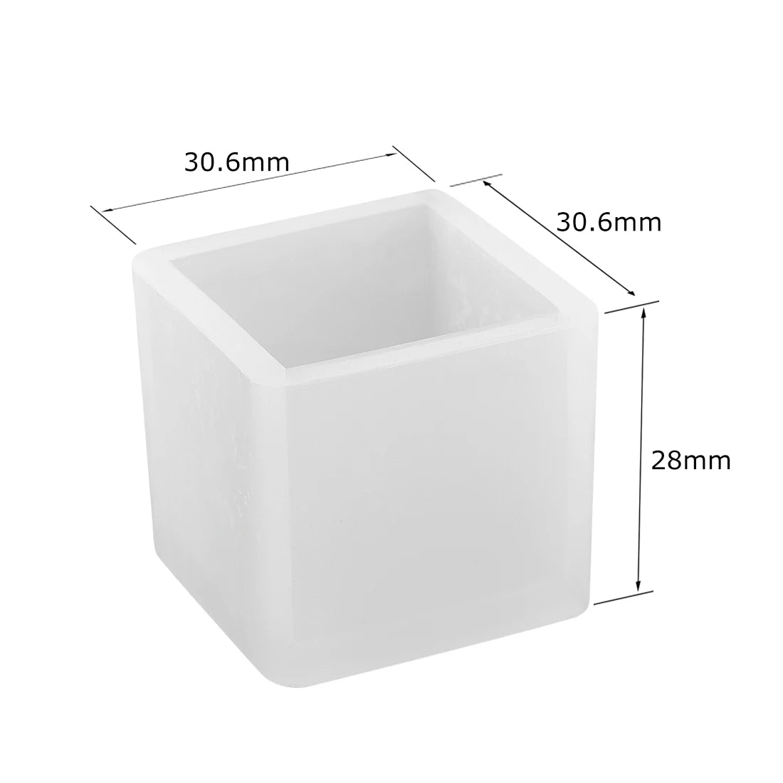 Cuboid Cube Resin Mold Crystal Epoxy Resin Silicone Mold DIY Jewelry Pendant Candle Mold Square Rectangular Sphere Casting Craft
