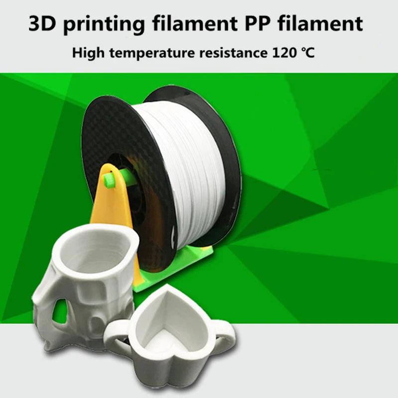 PP Filament Printer 1.75mm 1KG Food Grade Printing Materia 60-65D FDM Resina Filamentto Best Sellers Seller High Strength SELLER