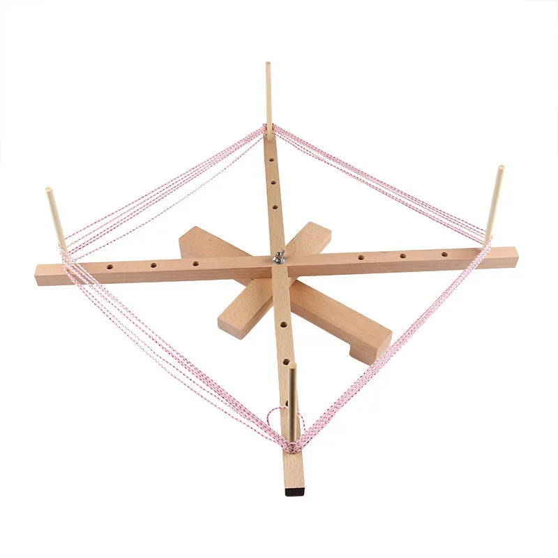 1 PCs Wooden Swift Yarn Winder String Wool Winder Holder Umbrella Hand-Operated Knitting Needle Yarn Craft Skein Winder Tools