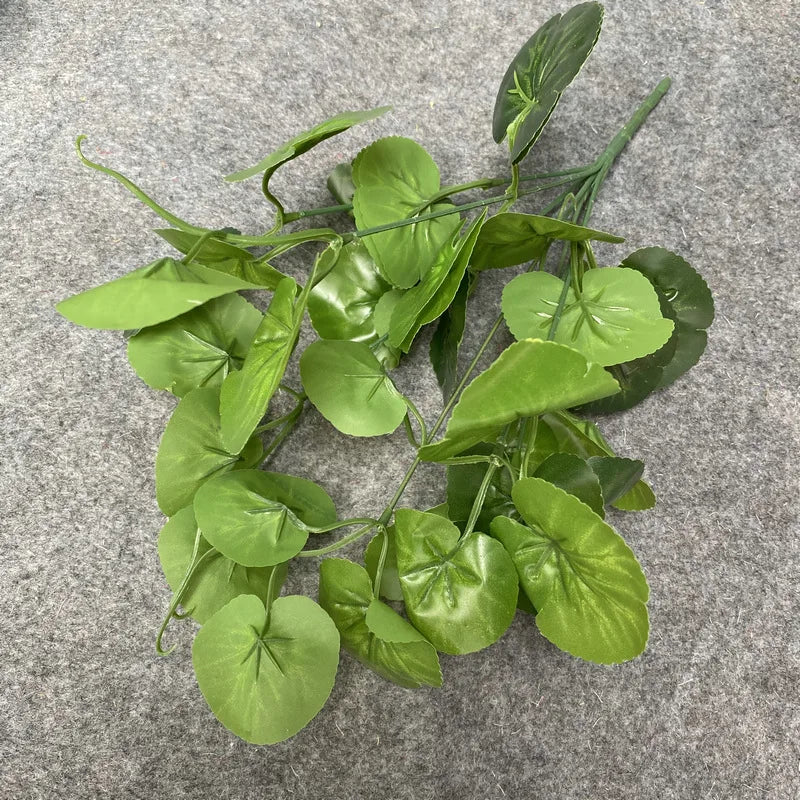 Artificial Plants Branch Artificial Ivy Leaf Artificial Green Leaves Fake Greenery Plants Fork for Home Office Party Decor