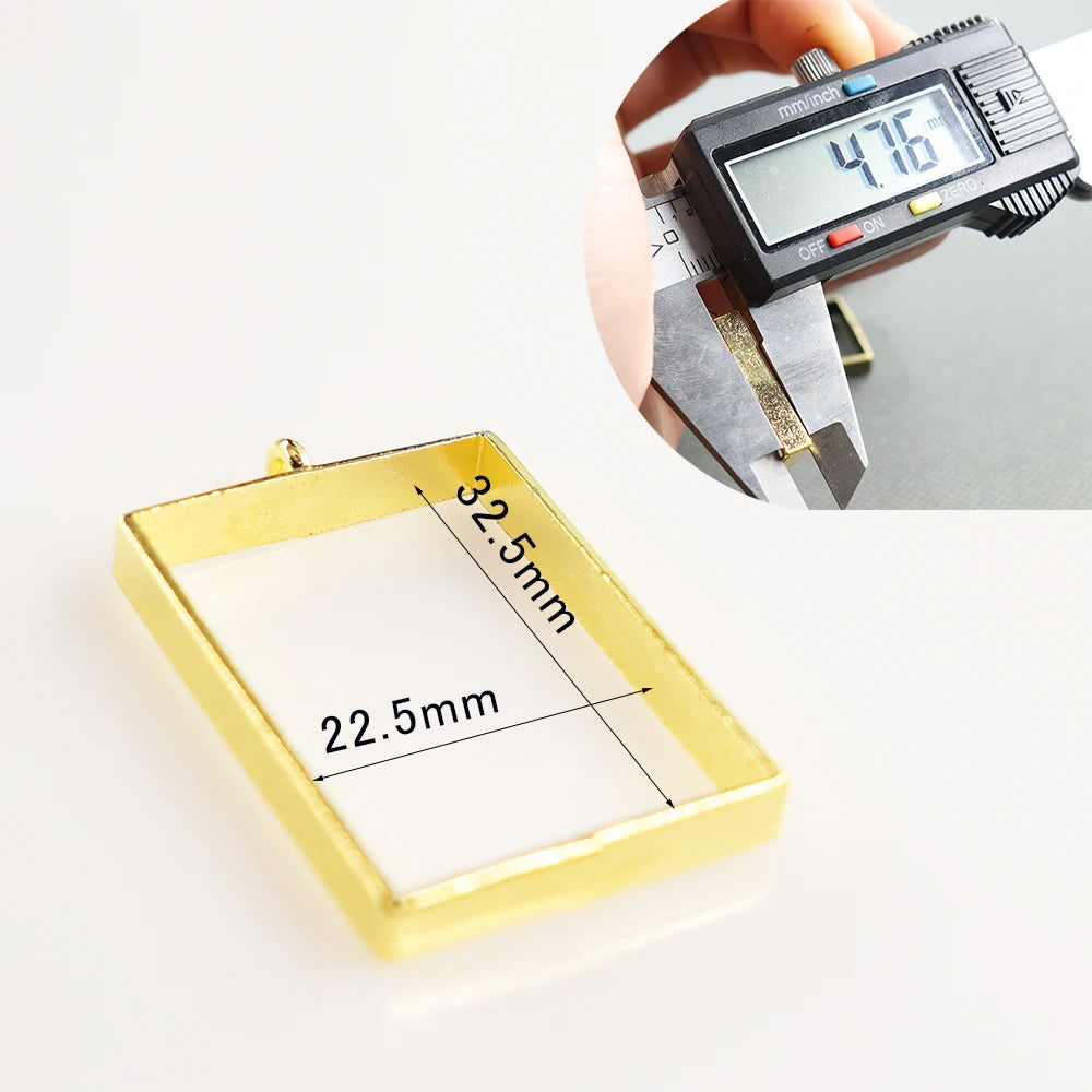 10pcs/lot  Vintage UV Epoxy Resin Metal Frame Pendant Frame Pendant DIY Making Resin Pendant Jewelry Accessories Finding