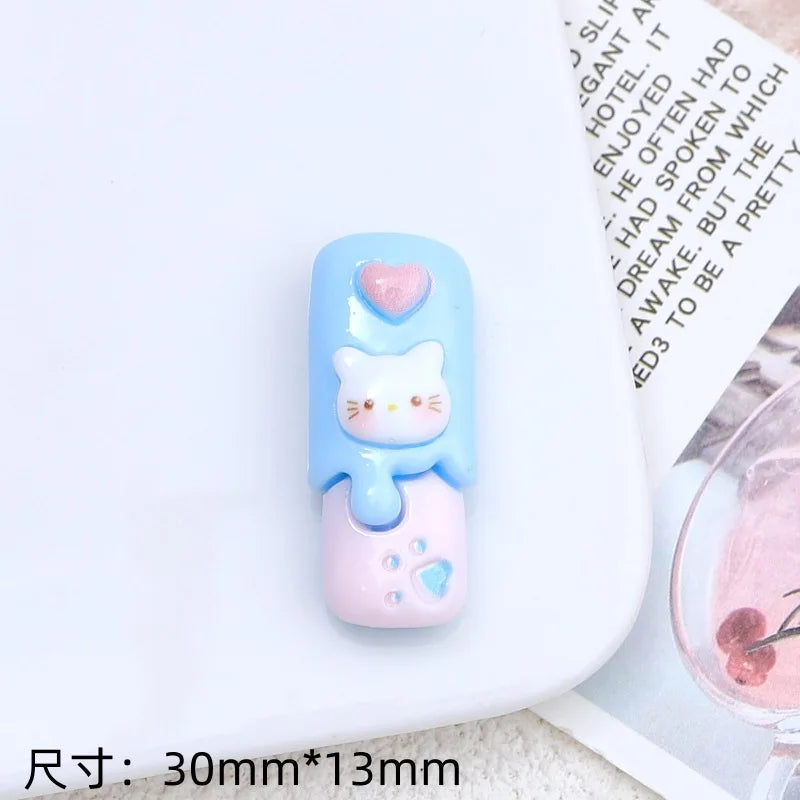 100Pcs Simulation Cartoon Chocolate Bar Resin Cabochon Scrapbook for Phone Decoration DIY Jewelry Making Dollhouse Accessories