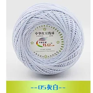 50g Worsted Middle Thin Lace Cotton Yarn Cotton Thread Crochet Thread for Hand Knitting Sewing Thread Width 1.5mm #5