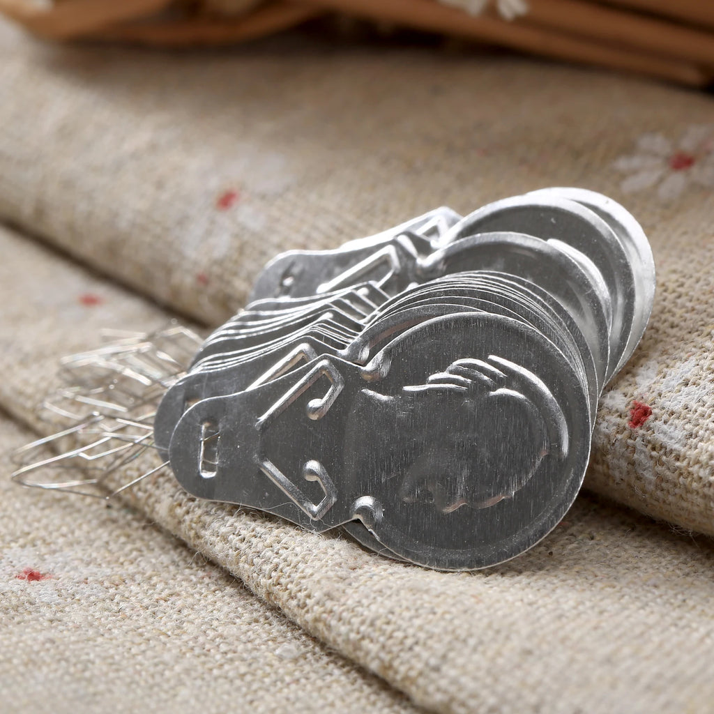 50Pcs Bow Wire Needle Threader Stitch Insertion Tool Hand Machine Sewing Cross-stitch Crafts DIY Simple Sewing Needle Threader