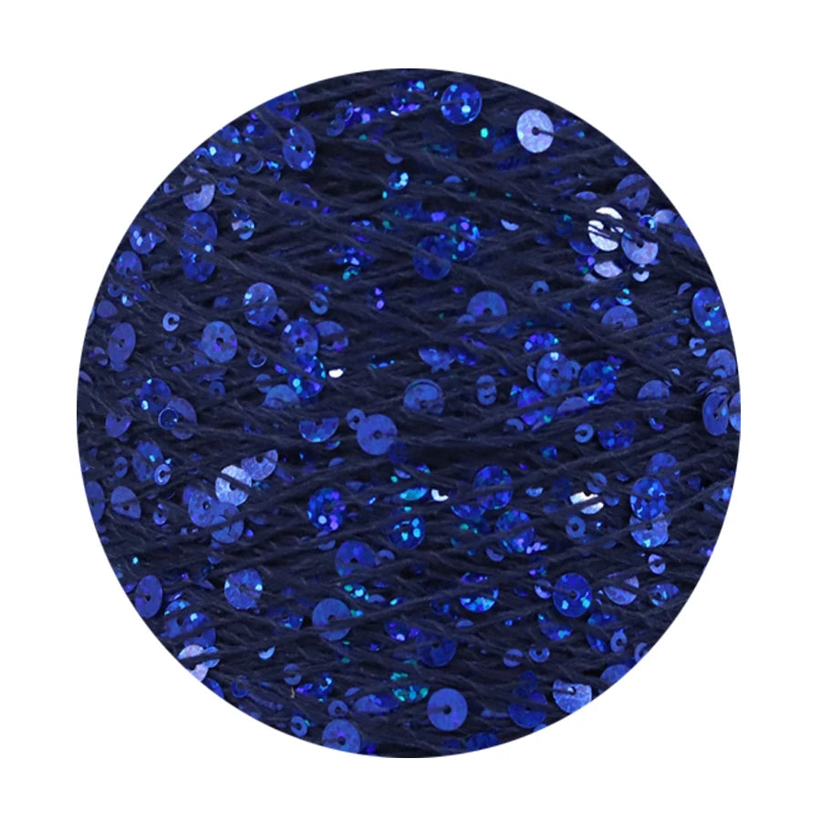 COOMAMUU 50/Ball пряжа 140M Hand Knitting Cotton Yarn 3mm+6mm Sequins Yarn DIY for Woman Woollen Sweater Hat Scarf Supplier