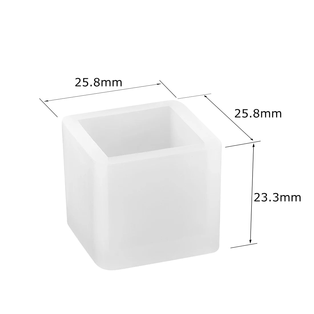 Cuboid Cube Resin Mold Crystal Epoxy Resin Silicone Mold DIY Jewelry Pendant Candle Mold Square Rectangular Sphere Casting Craft