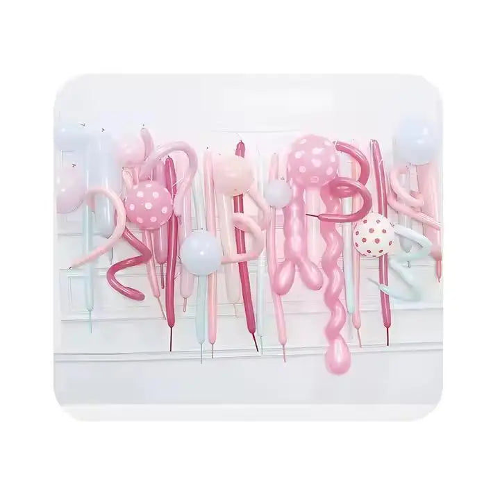 1.8G Macaron/Matte Strip Latex Balloon 15PC Blend Balloons & Accessories