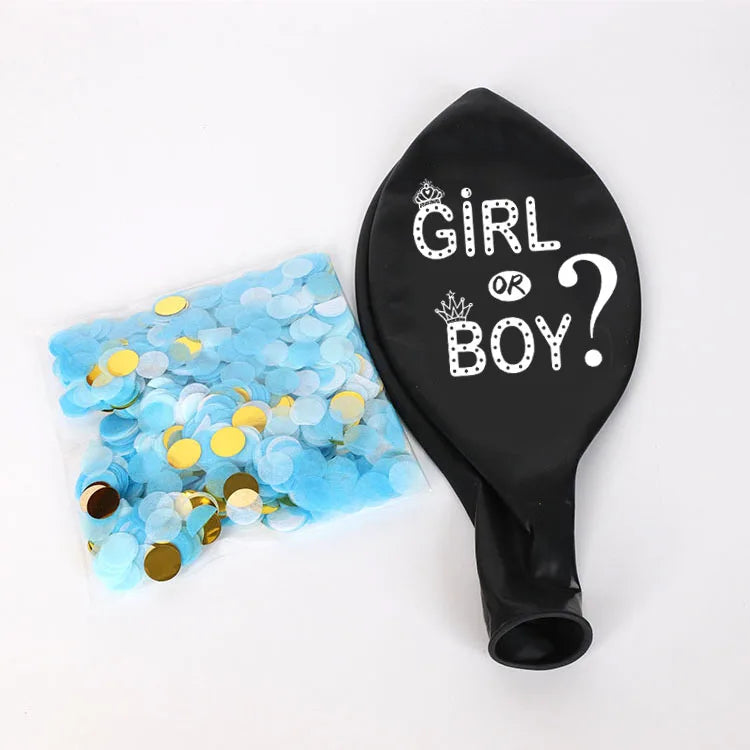 QAKGL Hot Sale Gender Reveal Balloon 36inch Boy or Girl Balloon He or She Latex Balloon for Gender Party Decoration