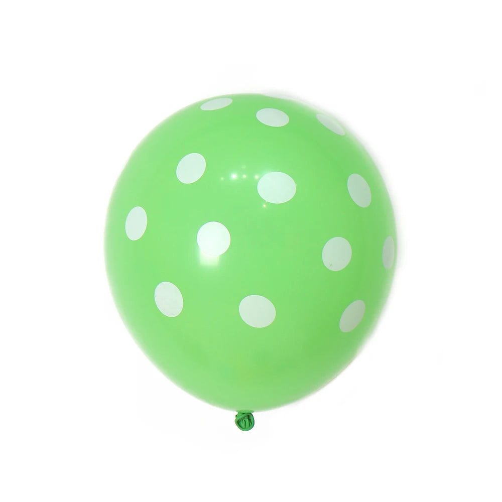 100pcs/bag China Supplier Wholesale Lucky Stuffing Spot 12 Inch  Latex Balloons Different Dot Latex Balloon