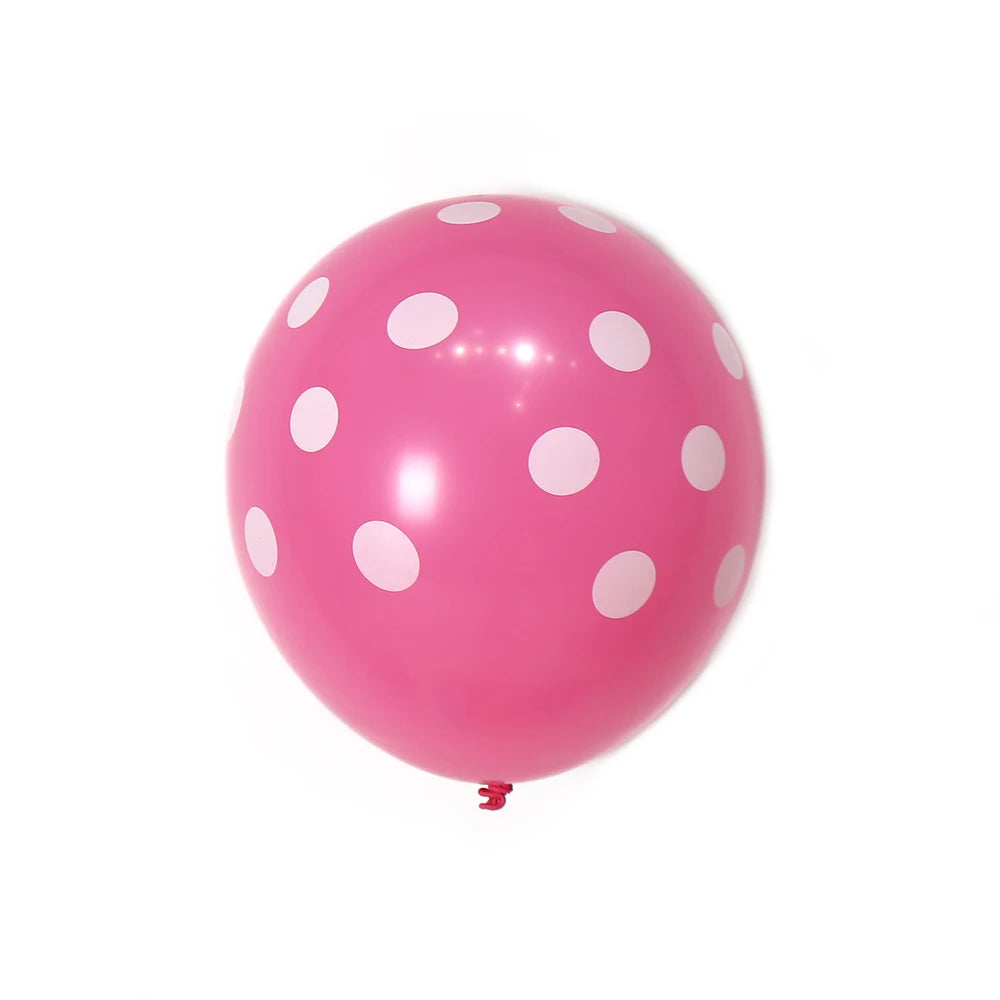 100pcs/bag China Supplier Wholesale Lucky Stuffing Spot 12 Inch  Latex Balloons Different Dot Latex Balloon