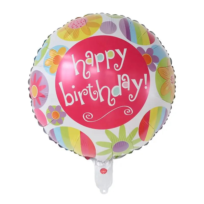 10pcs 18inch Happy Birthday Balloons Baby Shower Balloon Happy Birthday Party Decoration Foil Globos