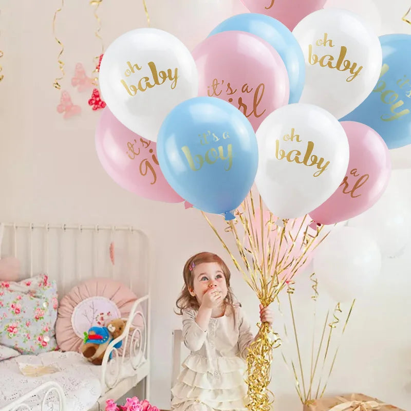 Baby Shower Boy Girl Decorations Set It's a Boy It's a Girl oh baby Balloons Gender Reveal Kids Birthday Party Baby Shower Gifts